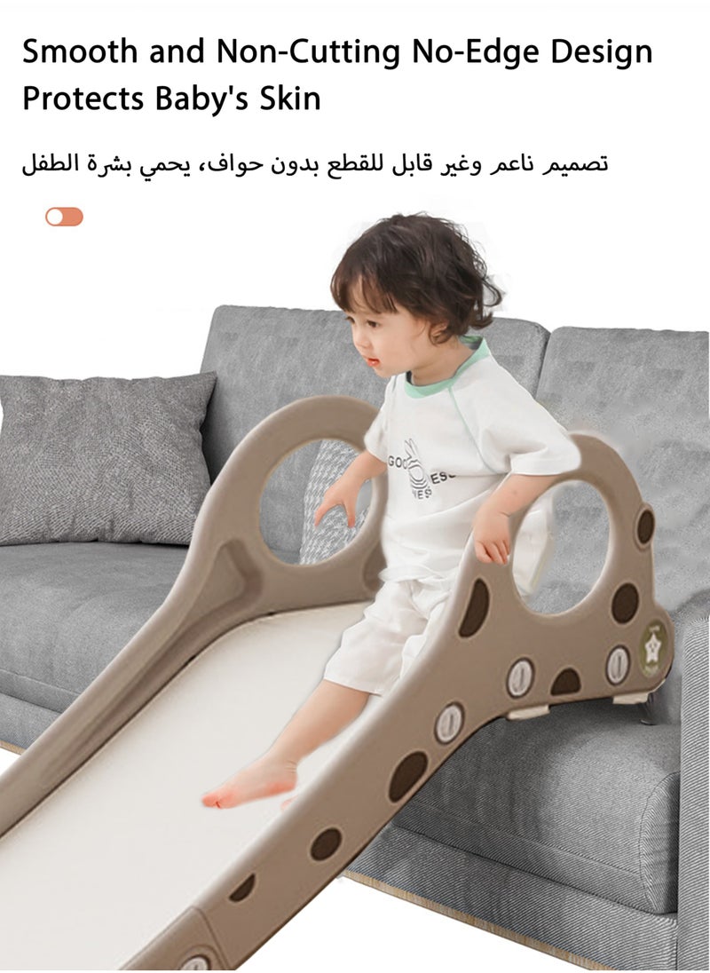 جورفنت - زلاجة درج أريكة للأطفال، زلاجة قابلة للطي لغرفة النوم المنزلية، تُعلق بالسرير أو الأريكة، ملعب داخلي للأطفال الصغار، رمادي - Image 1