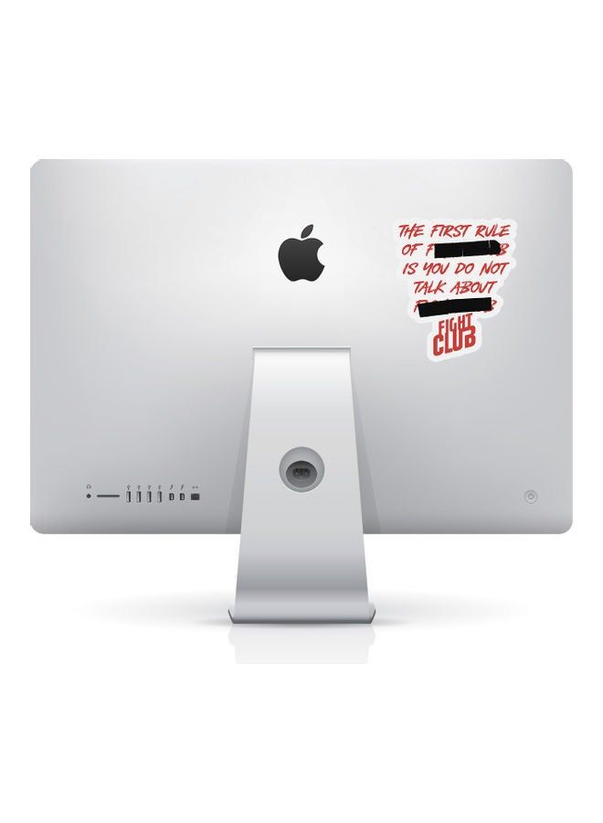 RKN Dont Talk About Fight Club First Rule Quote Sticker - Image 1