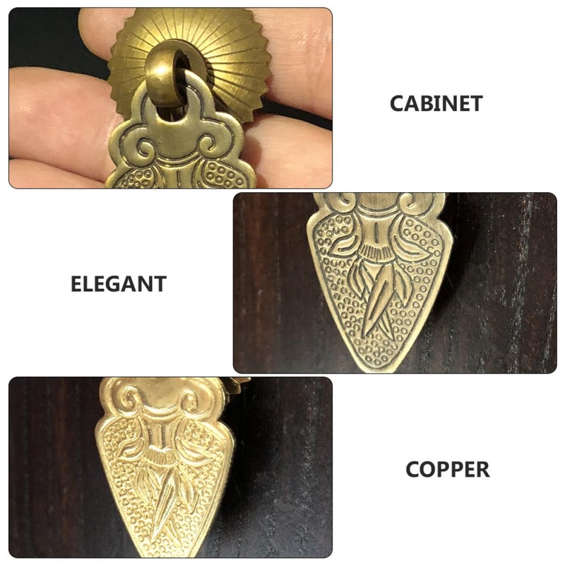 Antique Bronze Jewelry Box Handles Vintage Wooden Drawer Knobs 2 Pack - Image 4