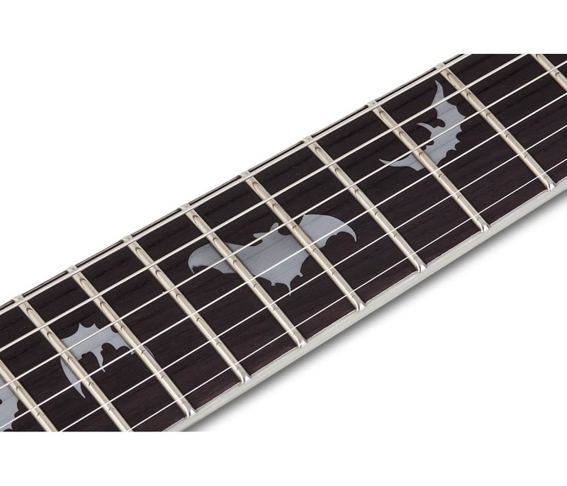 Schecter جيتار كهربائي شيكتر 1189 دامين بلاتينوم-6 FR S - أسود ساتان (SBK) - Image 5