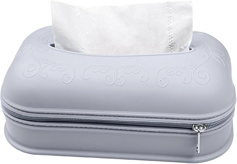 حامل صندوق المناديل السيليكوني الأزرق عالي المرونة من مادة غذائية درجة تزيين المنزل - Image 1