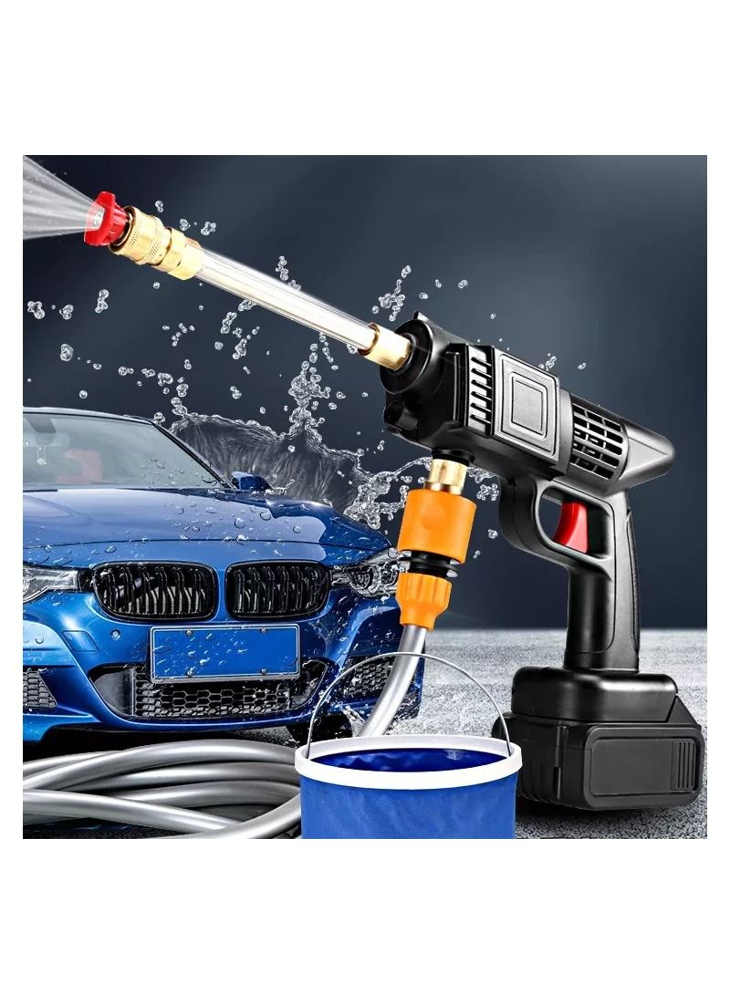Portable Professional car wash water gun wireless 30000mAh jet foam washing Washer High Pressure Machine - Image 4