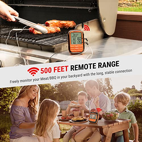 ThermoPro Meat Thermometer Wireless TP28 with Dual BBQ Probe, Grill Thermometer for Outside Grill, Meat Thermometer for Smoker Oven Grill, Digital Food Thermometer for Beef Turkey Lamb - Image 2