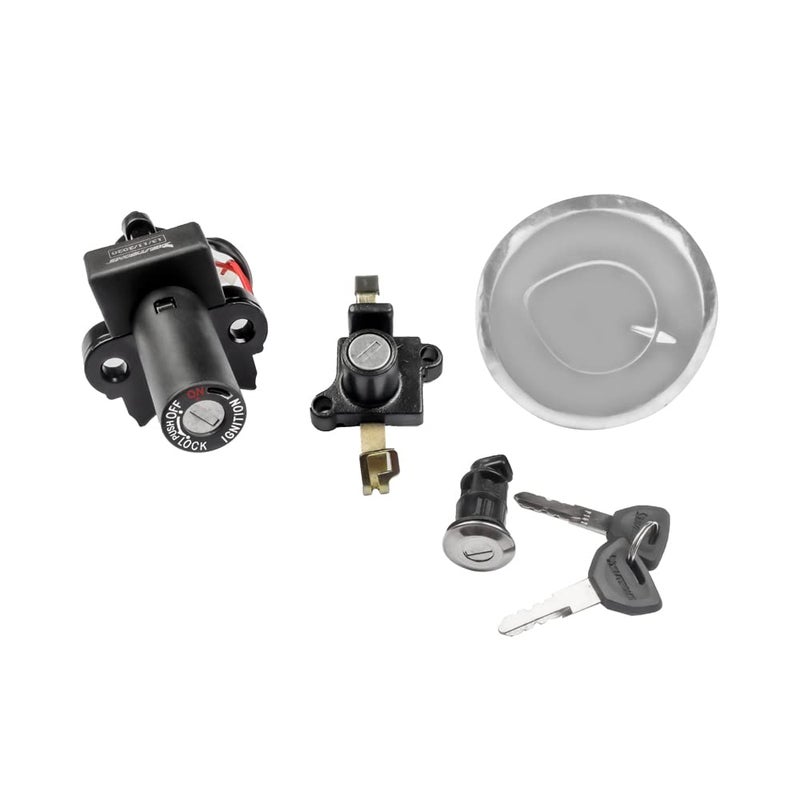DEUTSCHE Ignition Switch Lock Kit for Hero Passion Disk | Hero Passion Pro ES | High Performance | Hero Passion Pro TR (Set of 4) | Petrol Tank Lock, Seat Lock - Image 1