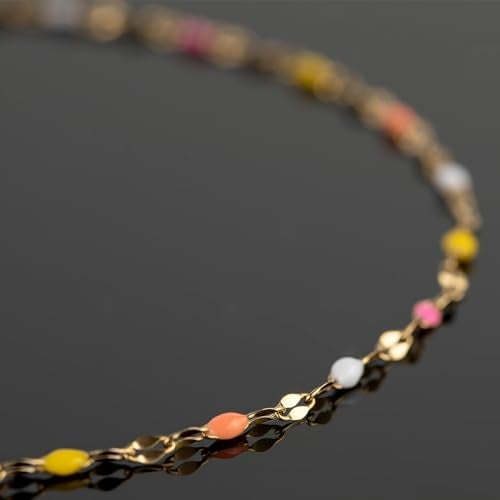UMAOKANG 5 Meters Stainless Steel Chain for Jewelry Making Multicolored Craft Chain Gold Plated Chain for Women Necklace Bracelet DIY Jewelry Supplies - Image 5