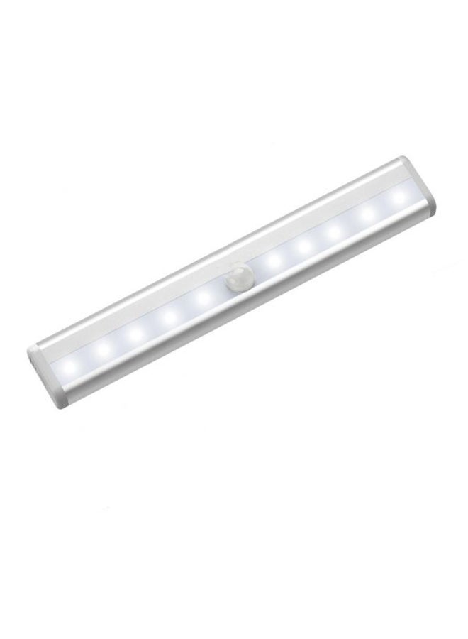 10 LED Motion Sensing Wireless Closet Light White 7.3x1.18inch - Image 1