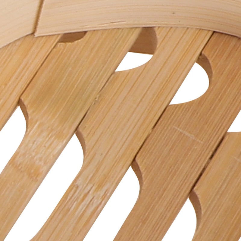 13cm Natural Bamboo Steamer Basket With Lid Reusable Kitchen Dim Sum Asian Cooking - Image 4