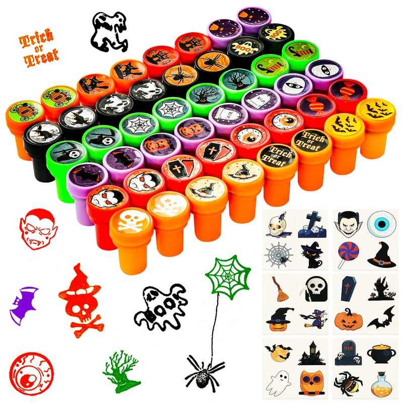 Max Fun 192pcs Halloween Party Favors Toys Stamps Halloween Stickers for Kids Halloween Party Supplies Goodies Bags Classroom Game Reward PrizesHalloween - Image 2