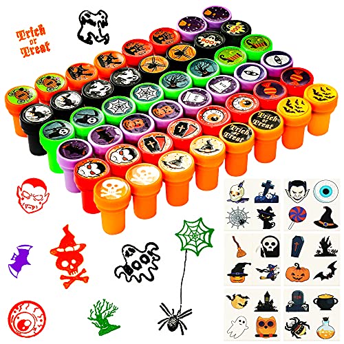 Max Fun 192pcs Halloween Party Favors Toys Stamps Halloween Stickers for Kids Halloween Party Supplies Goodies Bags Classroom Game Reward PrizesHalloween - Image 1