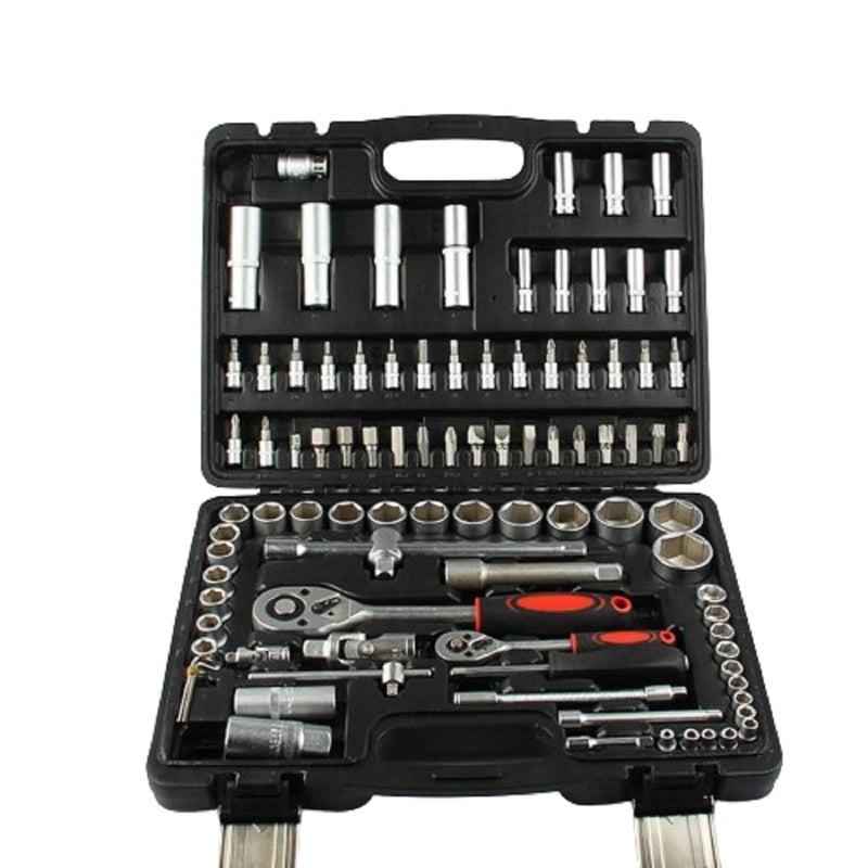 SNE 94 In 1 Tool Kit Ratchet Sets 1/2" 1/4" Socket Set Wrenches Screwdriver Tool kit spanners - Image 1