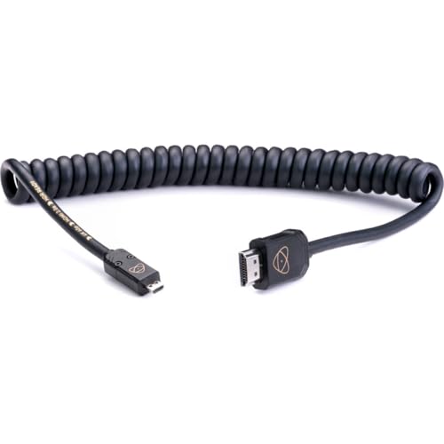 ATOMOS ATOMFLEX PRO HDMI Coiled Cable (Micro to Full 40cm) HDMI 2.0 Cable ATOM4K60C2 - Image 1