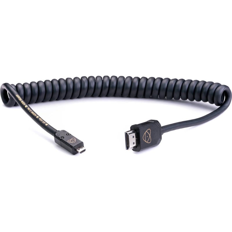 ATOMOS ATOMFLEX PRO HDMI Coiled Cable (Micro to Full 40cm) HDMI 2.0 Cable ATOM4K60C2 - Image 4