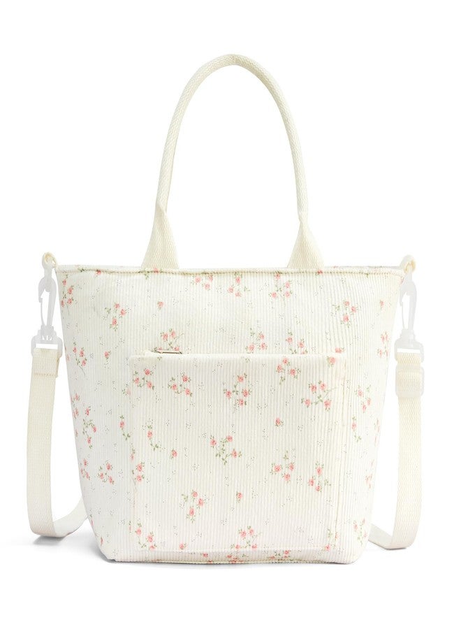 MEXS Lunch Bag for Women Adult Large Insulated Lunch Box Girl Cute Corduroy Lunch Tote Bags Reusable Leakproof Cooler Work Picnic - Image 1