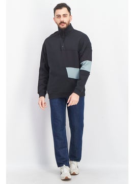 Asos Design Men High Neck Textured Long Sleeve Sweatshirt, Convar  - Image 4