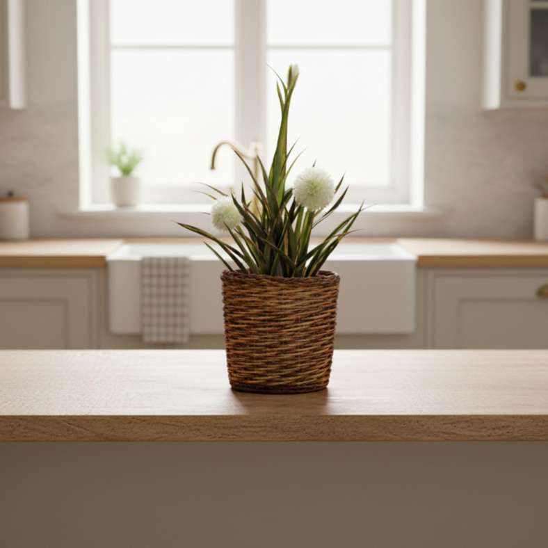 Pan Home Alexis Willow Planter Dia28xH26cm - Natural