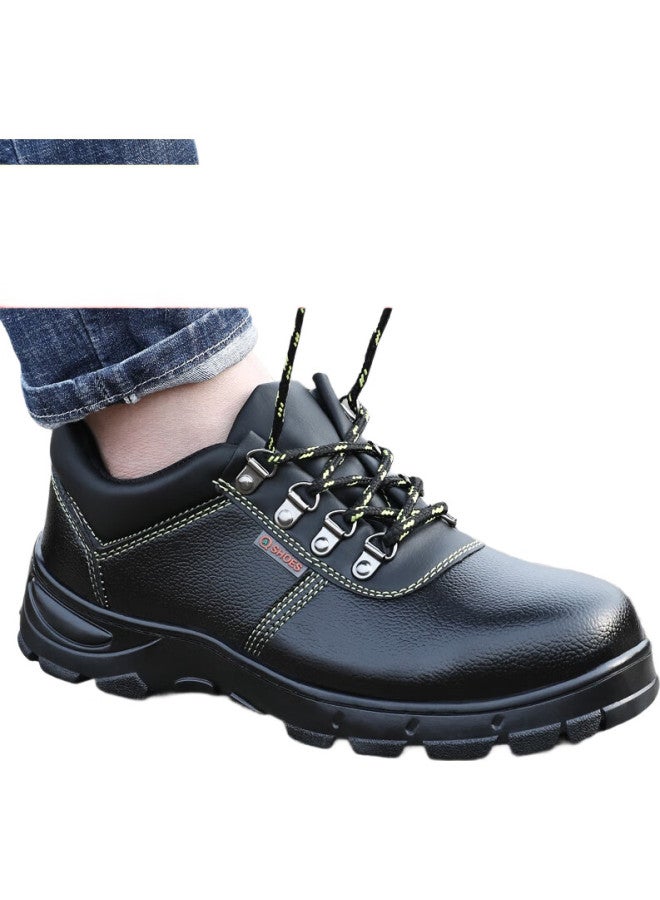 WELDON أحذية أمان للرجال، مضادة للكسر، مضادة للثقب، كعب فولاذي، نعل فولاذي، أحذية عمل واقية، أحذية عملية 9215، أسود لجميع المواسم، مقاس 42 - Image 3