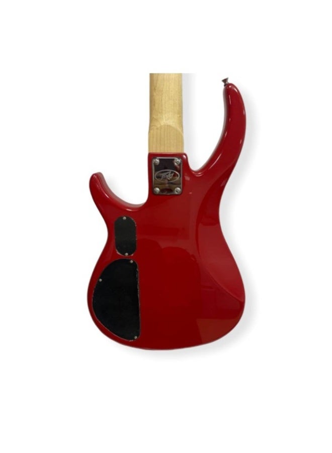 Peavey Milestone 5 Plus Red-5 String Active Bass Guitar - Image 3