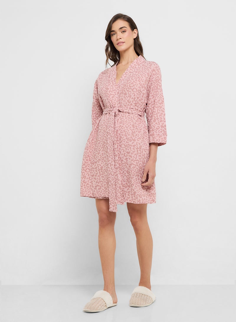 ELLA Printed Night Robe  - Image 4