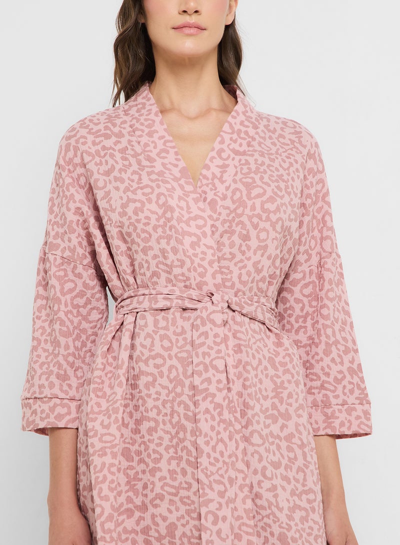 ELLA Printed Night Robe  - Image 3