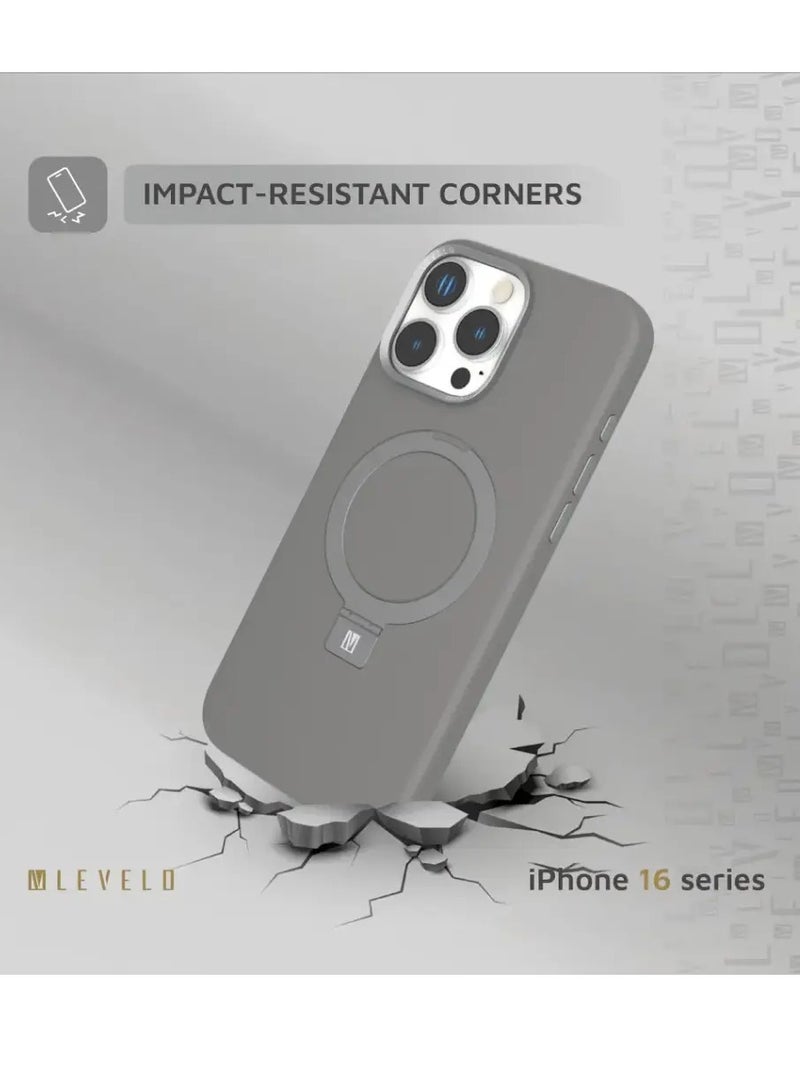 ليفيلو غطاء سيليكون Levelo Iris Pro Magsafe Liquide لهاتف iPhone 16 Pro Max / Pro - Image 4