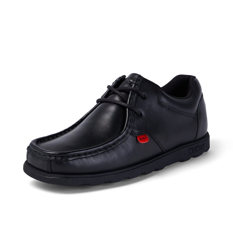 kickers حذاء كيكيرز فراجما للرجال من الجلد الأسود - مقاس 8 المملكة المتحدة - أسود - Image 1
