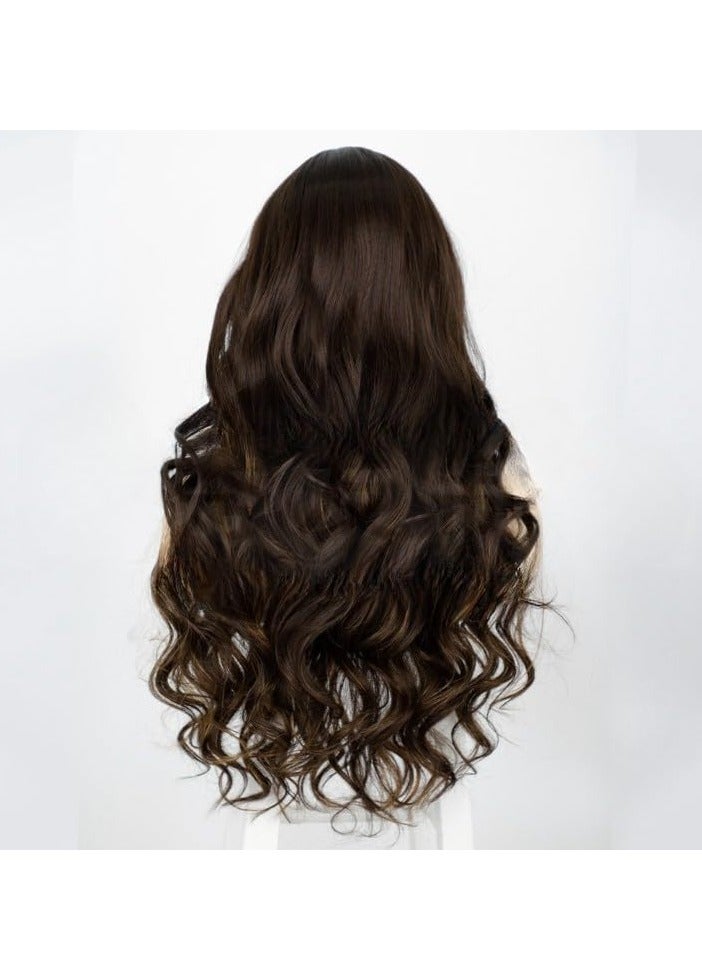 إستيل شعر مستعار صغير بدانتيل أمامي للنساء طويل وقصير مجعد (مموج، اللون رقم CX258) - Image 3