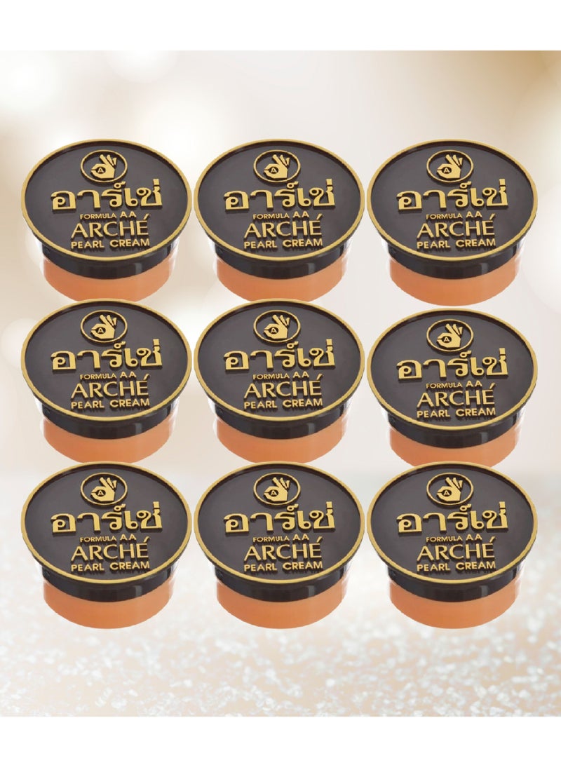 Arche 9 Pieces Skin lightening cream Arche 5 Grams 3 in 1 with Multiple Properties Including Covering Black Spots On The Face Sun Protection Softening The Skin Cream Before Makeup - Image 1