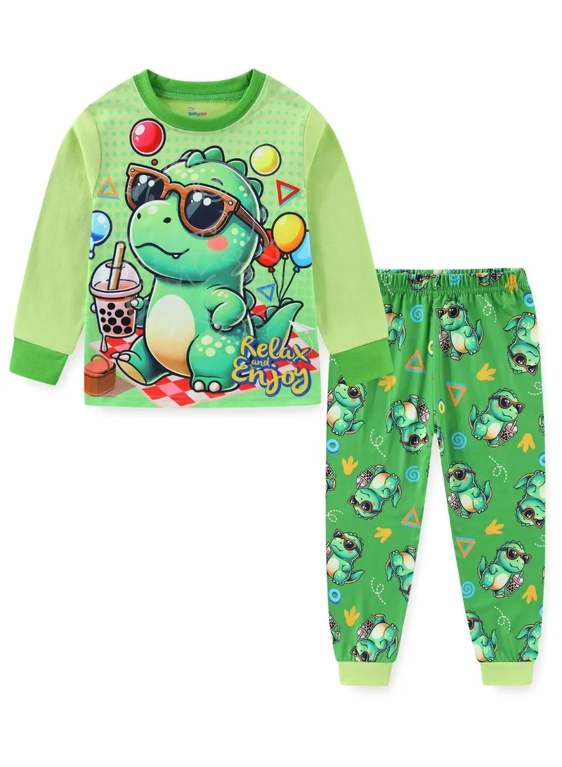بيبي كلو Glow Dinosaur Boys Cotton Pajama Night Set