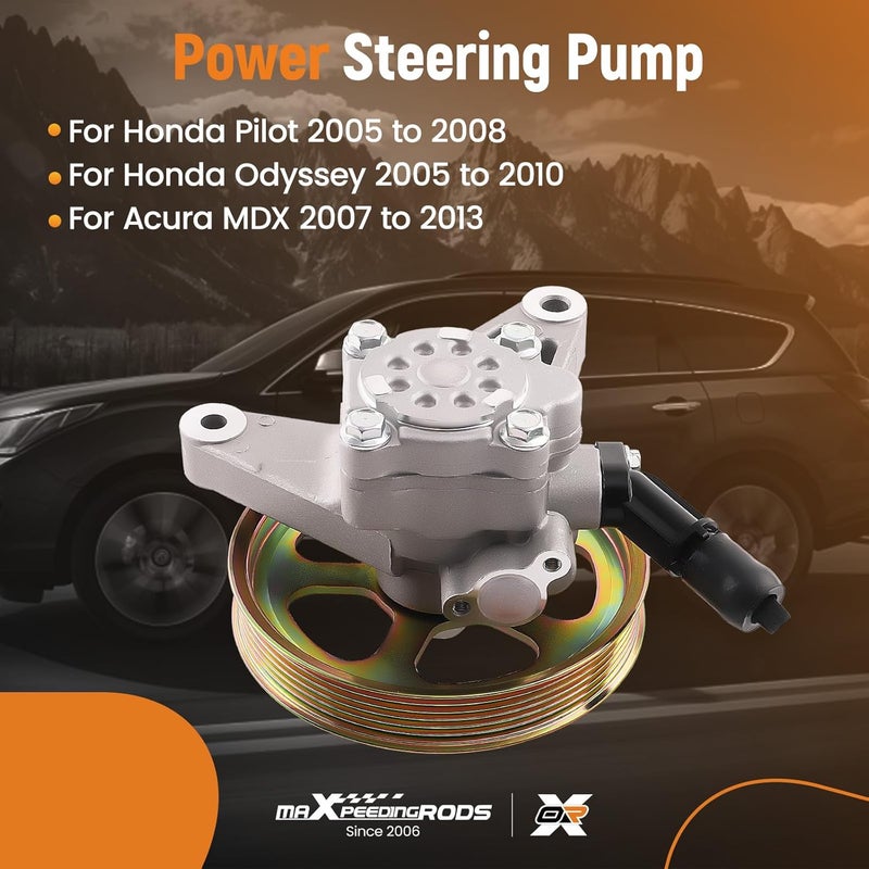 maXpeedingrods 21-5442 Power Steering Pump with Pulley for Honda and Acura Models - Image 2
