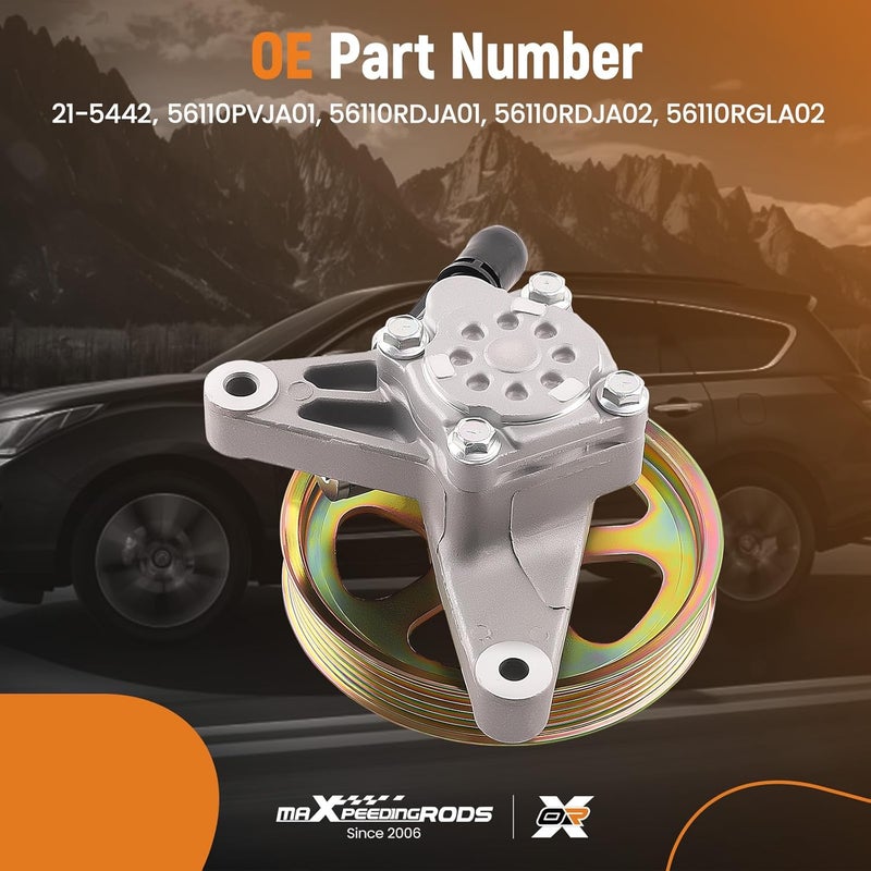 maXpeedingrods 21-5442 Power Steering Pump with Pulley for Honda and Acura Models - Image 3