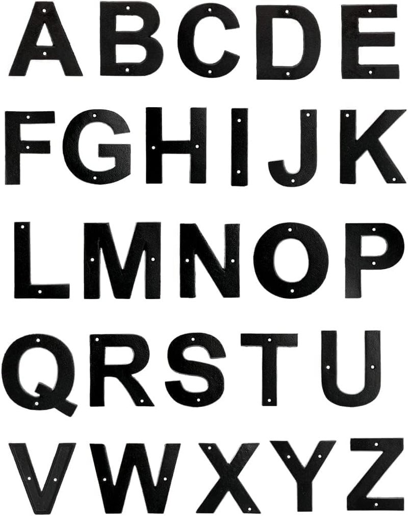 Pristine Address Letters for House - 5in Cast Iron - Large Metal Letters D - Image 4