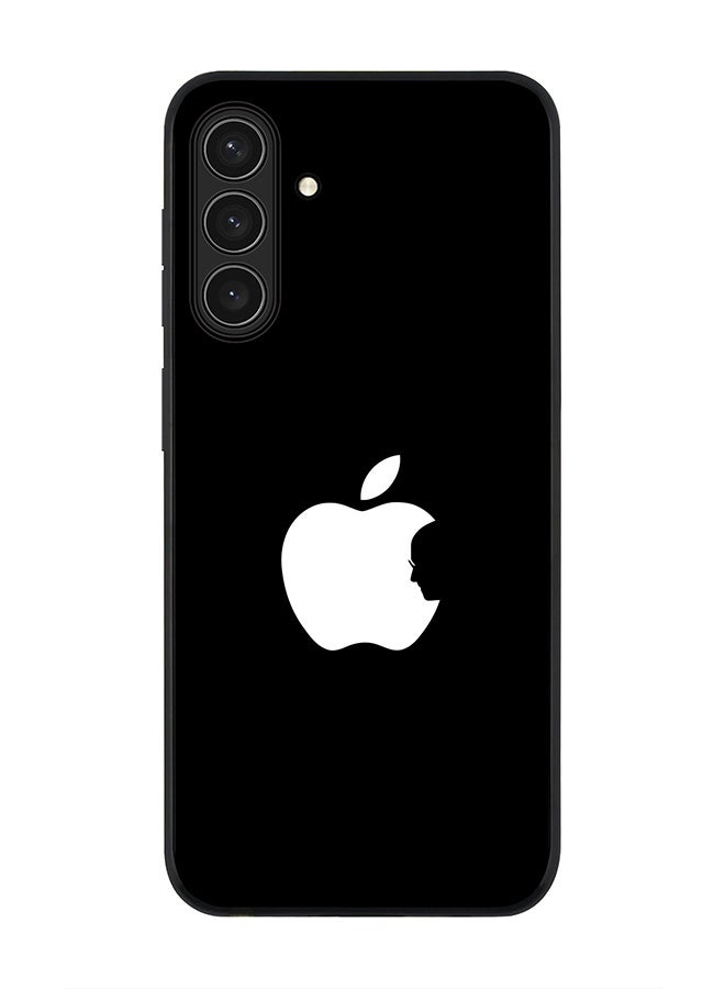 Stylizedd غطاء لهاتف سامسونج جالاكسي A26 5G، حماية كاميرا نحيفة، غطاء هاتف مضاد للصدمات - تفاح ستيف - أسود - Image 1