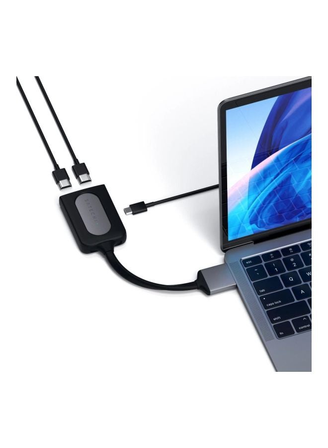 ساتي كاي محول مزدوج من HDMI إلى Type-C رمادي فلكي - Image 3