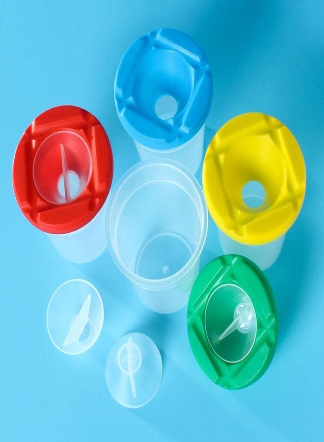 KRYTONE�Plastic Painting Brush and Water Holder Cup with Lid (Transparent) (2) - Image 2
