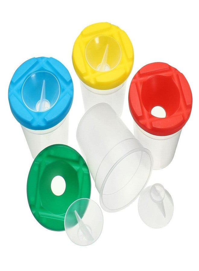 KRYTONE�Plastic Painting Brush and Water Holder Cup with Lid (Transparent) (2) - Image 3