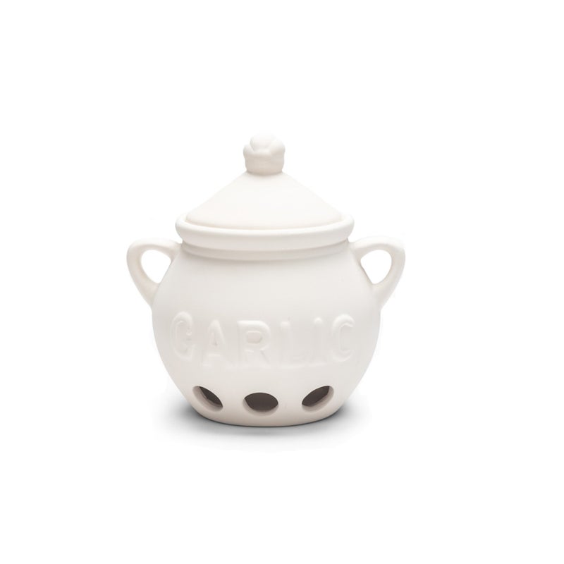 Fox Run Fox Run Garlic Keeper and Storage White Ceramic 525 x 425 x 55 