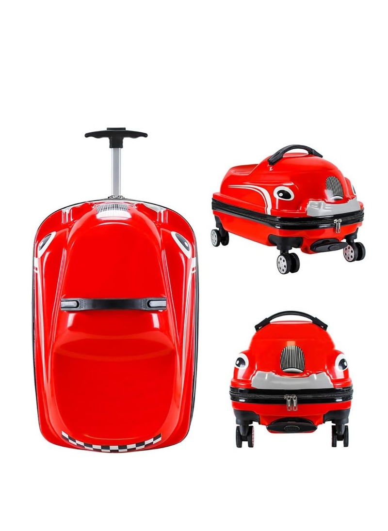 Generic Kids Luggage Travel Suitcase Kids Carry On Luggage for Boys and Girls with Wheels Rideable 3D Cartoon Children Suitcase (31*33*50cm，20Inch)  - Image 1