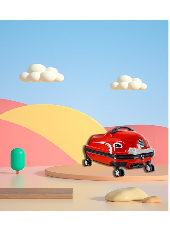 Generic Kids Luggage Travel Suitcase Kids Carry On Luggage for Boys and Girls with Wheels Rideable 3D Cartoon Children Suitcase (31*33*50cm，20Inch)  - Image 3