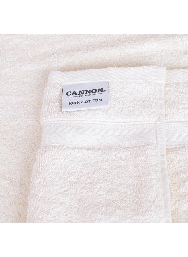 CANNON 100% Cotton Bath Towel Set - 2 Pack, 70x140cm, Cream - Image 2