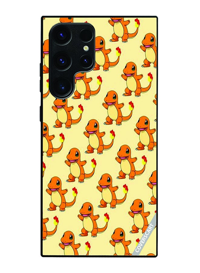 Protective Case Cover For Samsung Galaxy S25 Ultra Charmander Pokemon Character Design Multicolour