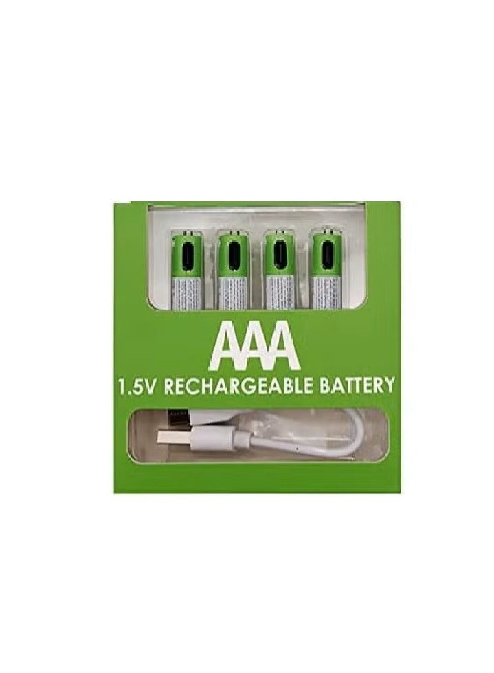 Rechargeable batteries, saving stones, charge via USB, size AAA