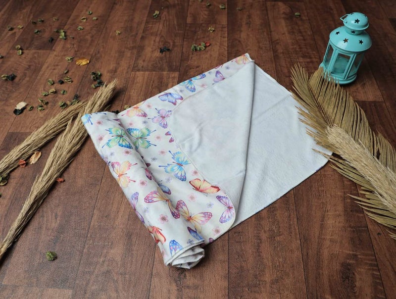 Keshav Creation Newborn Baby Girl's and Boy's Super Soft Premium Organic Bamboo Swaddle Blankets Receiving Wrapper Cloth, Stroller Cover,Butterfly - Image 3