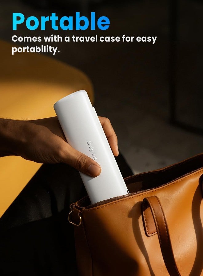 اونلي ون فرشاة أسنان كهربائية بالموجات فوق الصوتية من أونلي ون للبالغين، قابلة لإعادة الشحن مع 8 رؤوس فرشاة، حقيبة سفر، قاعدة شحن وشحن لاسلكي - 5 أوضاع مع مؤقت ذكي - Image 5