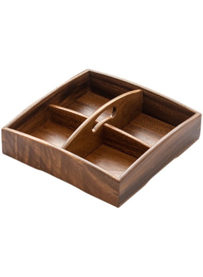 general Nut Storage Box with Handle Portable Divided Snack Dry Fruit Box Nut Candy Organizer for Home Party Picnic - Image 1