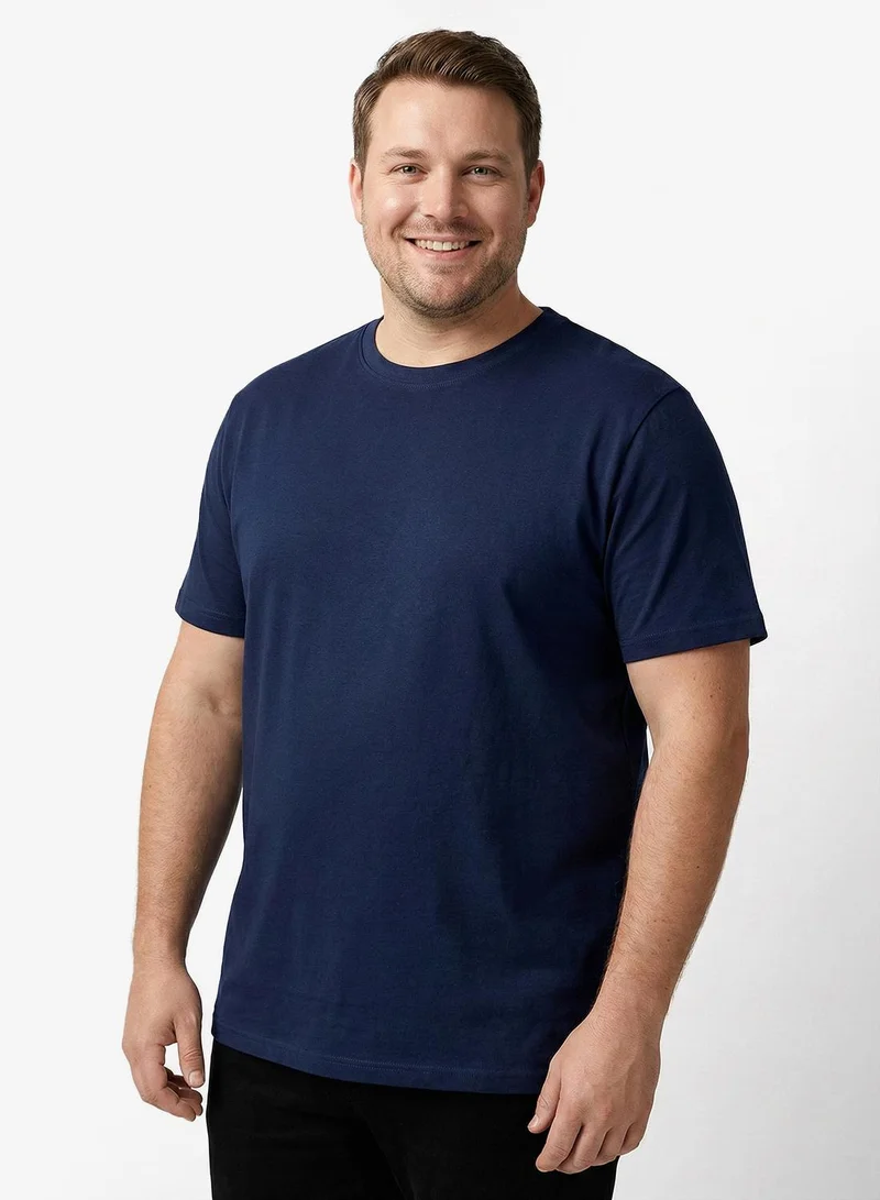 Seventy Five Basics Plus Size Regular Fit T-Shirt