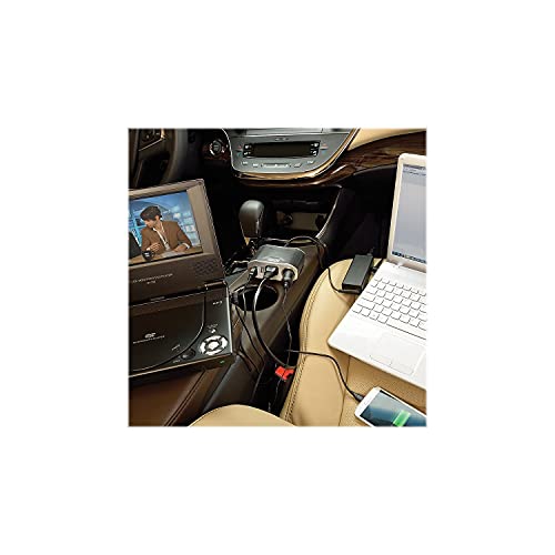 Tripp Lite 100W Car Power Inverter with 1 Outlet & 2 USB Charging Ports, Auto Inverter, Ultra Compact (PV100USB),Gray - Image 4