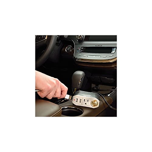 Tripp Lite 100W Car Power Inverter with 1 Outlet & 2 USB Charging Ports, Auto Inverter, Ultra Compact (PV100USB),Gray - Image 5