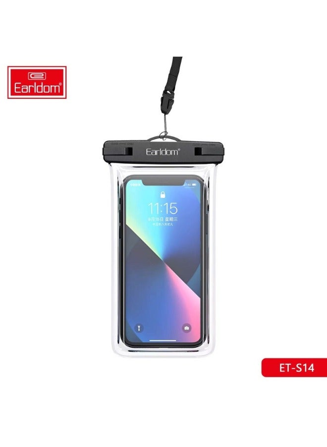 Earldom Waterproof Mobile Cover Under Water for Iphone & Android Underwater Waterproof Rainproof Mobile Case PVC Bag Transparent Touch Screen Premium Cell Phone Pouch Cover For Travel Hiking Rainy Season Monsoon - Image 5