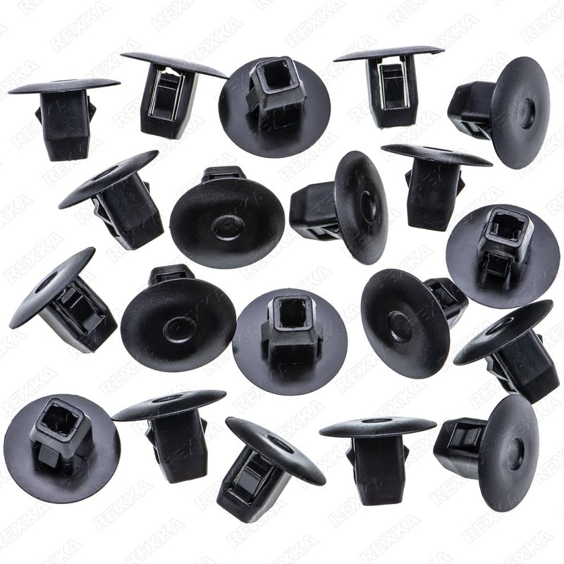 Rexka 20pcs Fender Liner Mud Guard Retainer Clip Grommet Retainer 90682SEA003 Compatible with Honda Acura Accord Civic CRV Fit Odyssey CRZ ILX MDX RDX TL