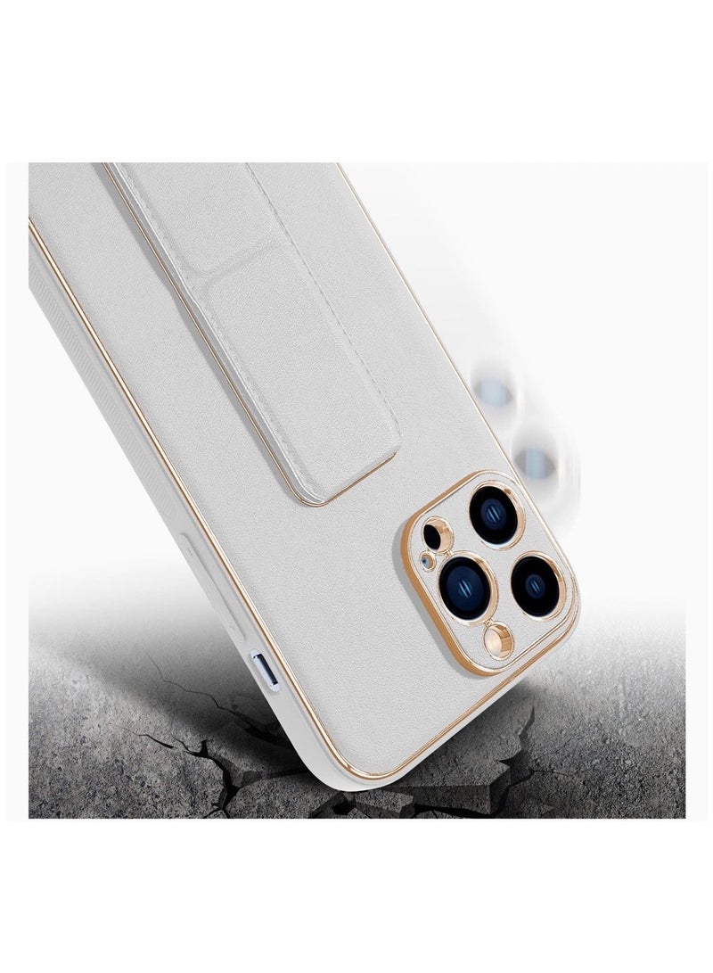 3in1 Magnetic Wrist Strap Hand Grip with Stand Case Cover for Apple iPhone 14pro White - Image 3